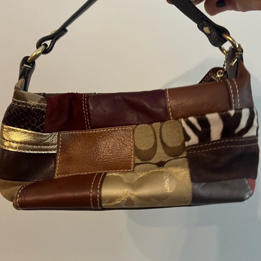 Beautiful patchwork Coach purse!